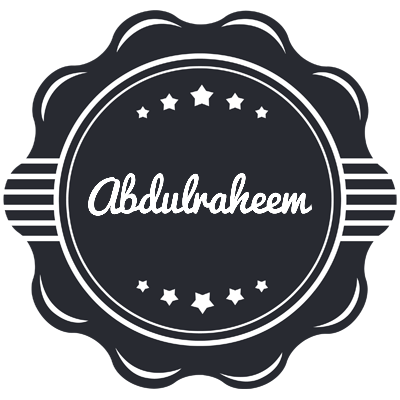 Abdulraheem badge logo