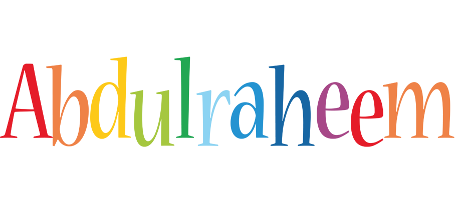 Abdulraheem birthday logo