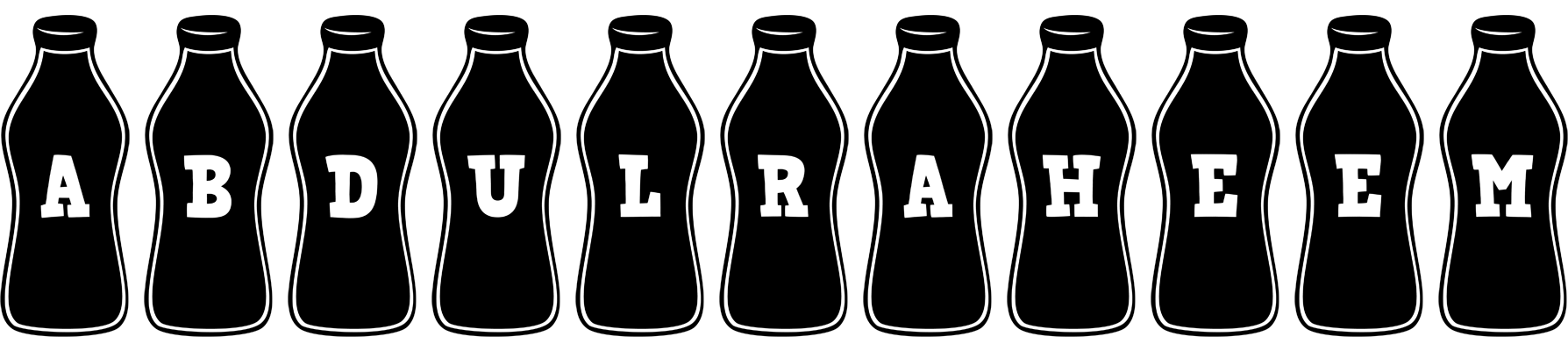 Abdulraheem bottle logo