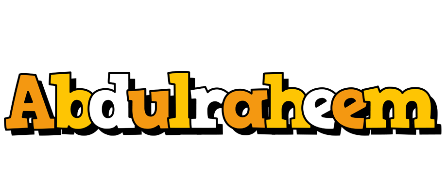Abdulraheem cartoon logo