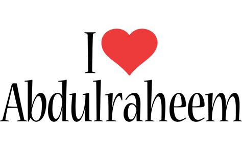 Abdulraheem i-love logo
