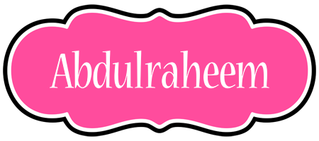 Abdulraheem invitation logo