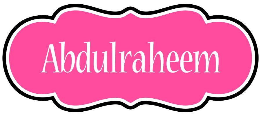 Abdulraheem invitation logo