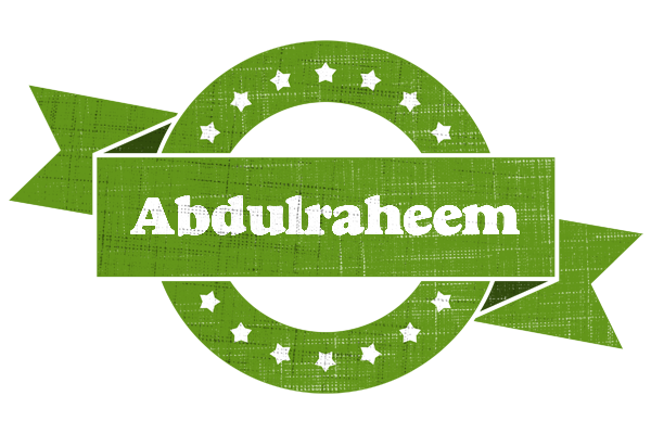 Abdulraheem natural logo