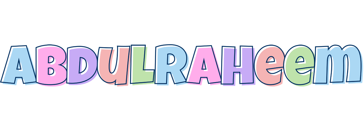 Abdulraheem pastel logo
