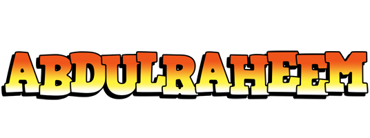 Abdulraheem sunset logo