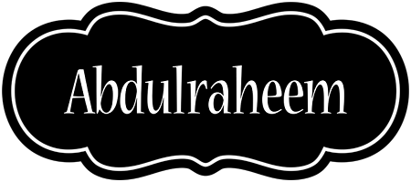 Abdulraheem welcome logo