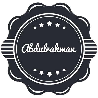 Abdulrahman badge logo