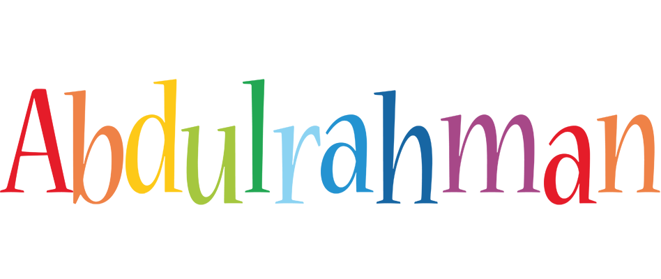 Abdulrahman birthday logo