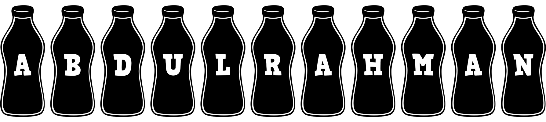 Abdulrahman bottle logo