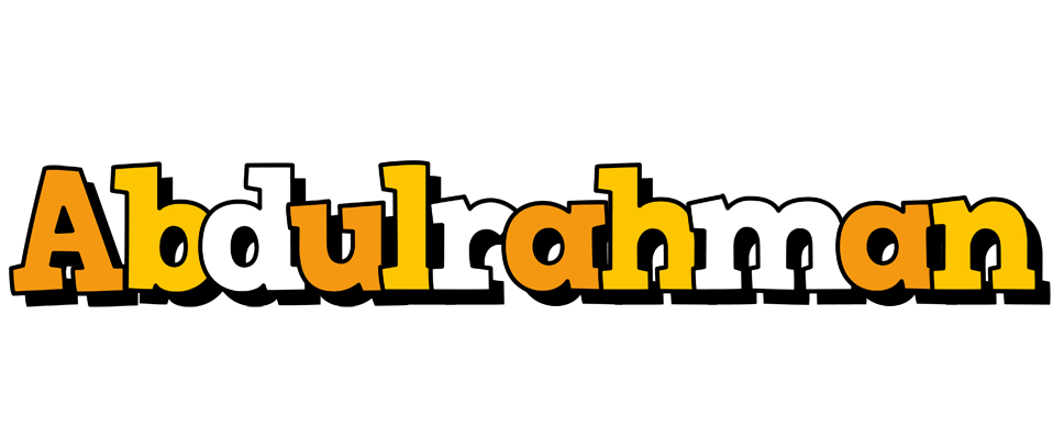 Abdulrahman cartoon logo