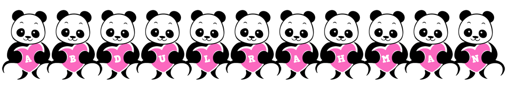 Abdulrahman love-panda logo