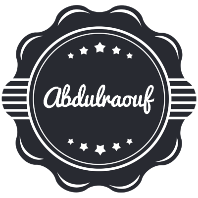 Abdulraouf badge logo