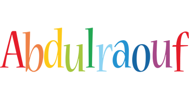Abdulraouf birthday logo