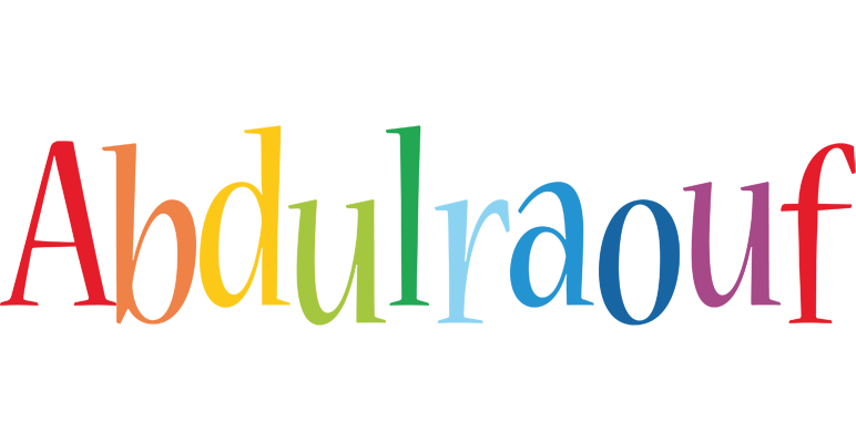 Abdulraouf birthday logo