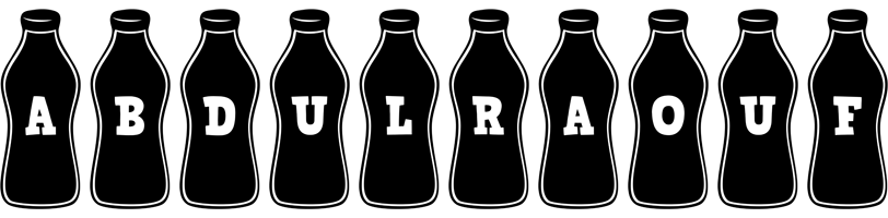 Abdulraouf bottle logo