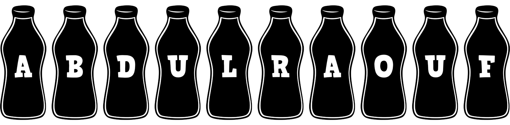 Abdulraouf bottle logo