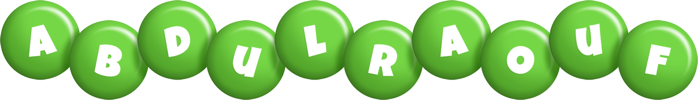 Abdulraouf candy-green logo