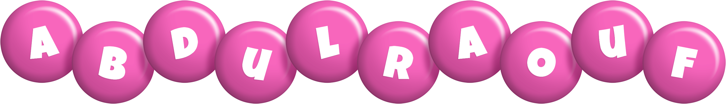Abdulraouf candy-pink logo