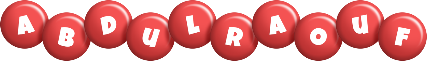 Abdulraouf candy-red logo