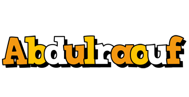 Abdulraouf cartoon logo