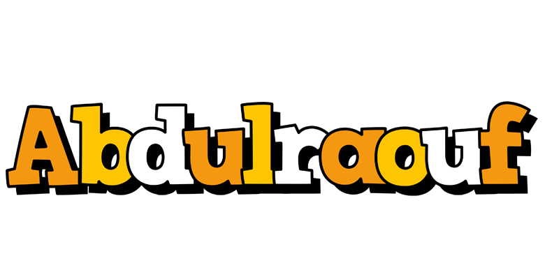 Abdulraouf cartoon logo