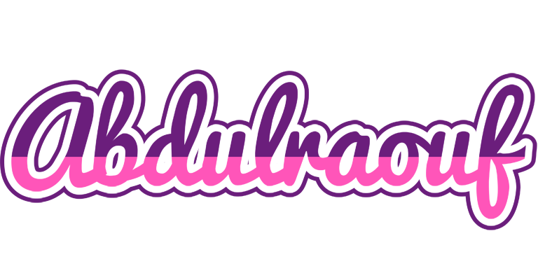 Abdulraouf cheerful logo