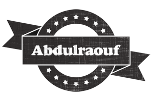 Abdulraouf grunge logo