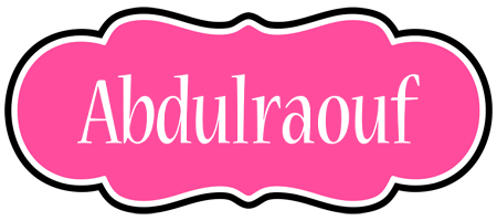 Abdulraouf invitation logo