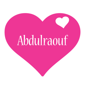 Abdulraouf love-heart logo