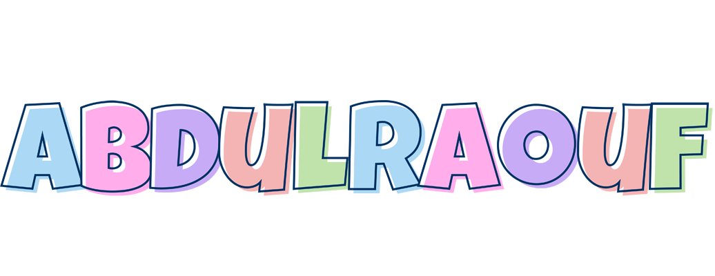Abdulraouf pastel logo