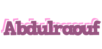 Abdulraouf relaxing logo