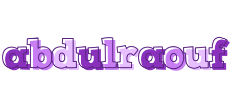 Abdulraouf sensual logo