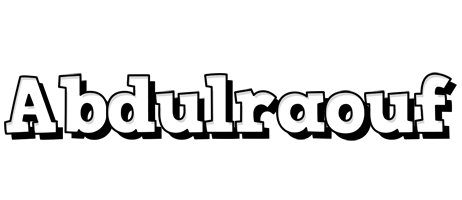 Abdulraouf snowing logo