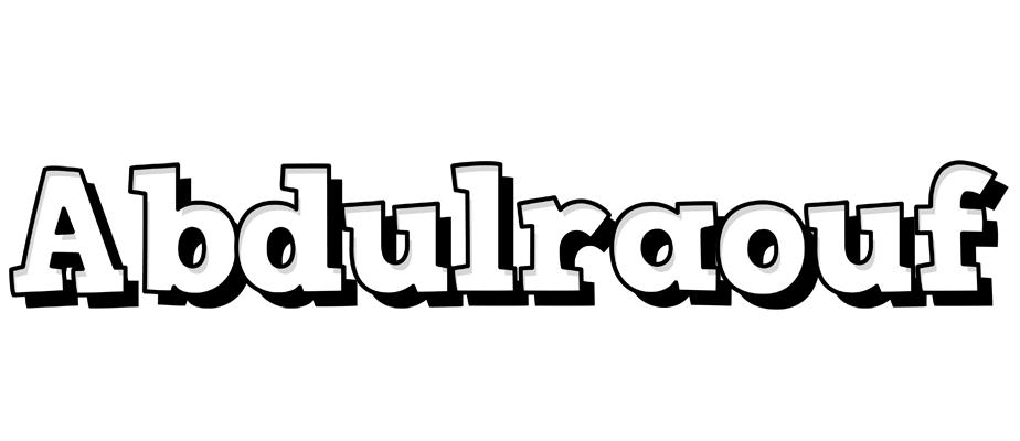 Abdulraouf snowing logo
