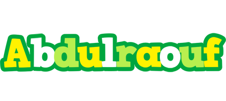 Abdulraouf soccer logo