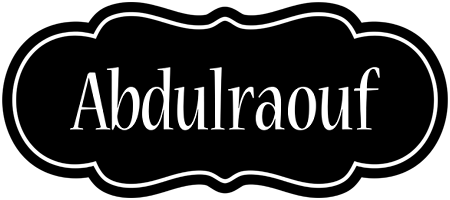 Abdulraouf welcome logo