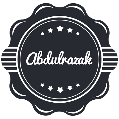 Abdulrazak badge logo