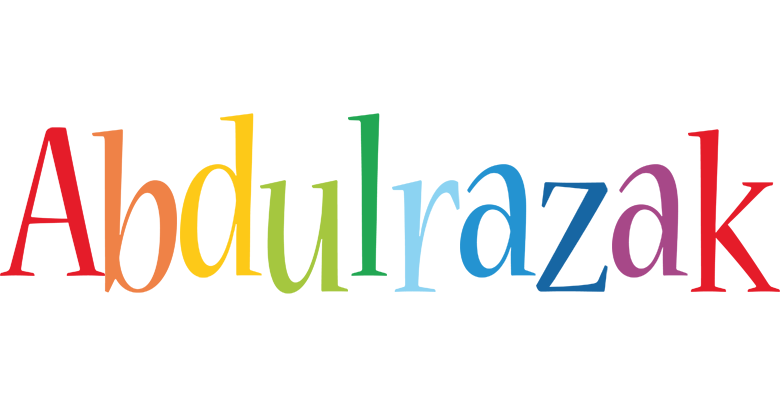 Abdulrazak birthday logo