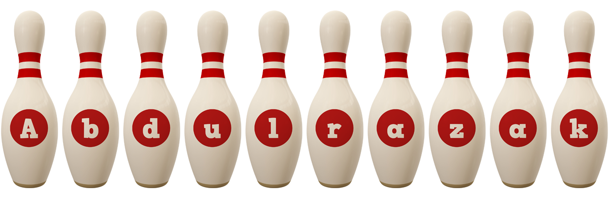 Abdulrazak bowling-pin logo