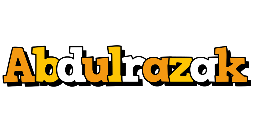 Abdulrazak cartoon logo