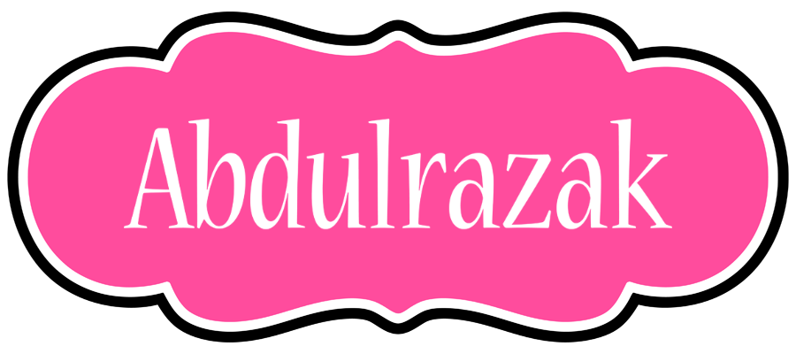 Abdulrazak invitation logo