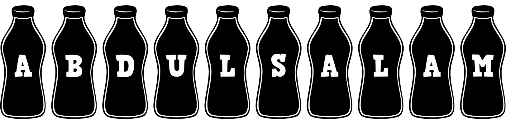 Abdulsalam bottle logo