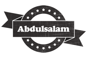 Abdulsalam grunge logo