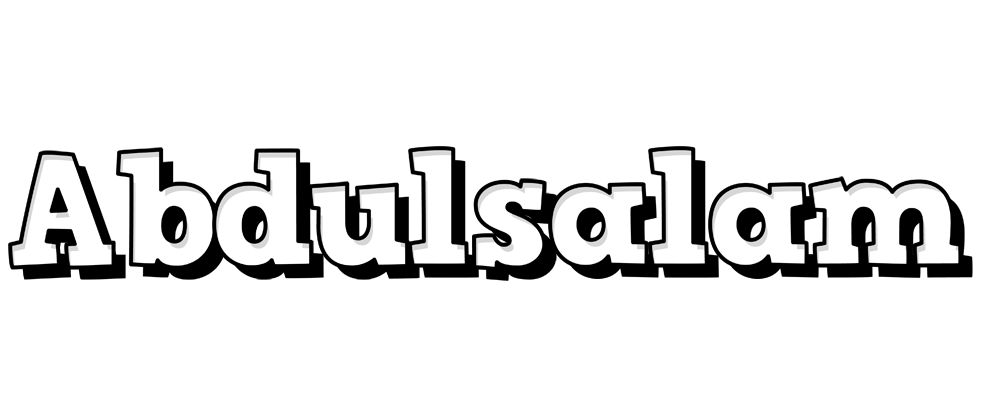 Abdulsalam snowing logo