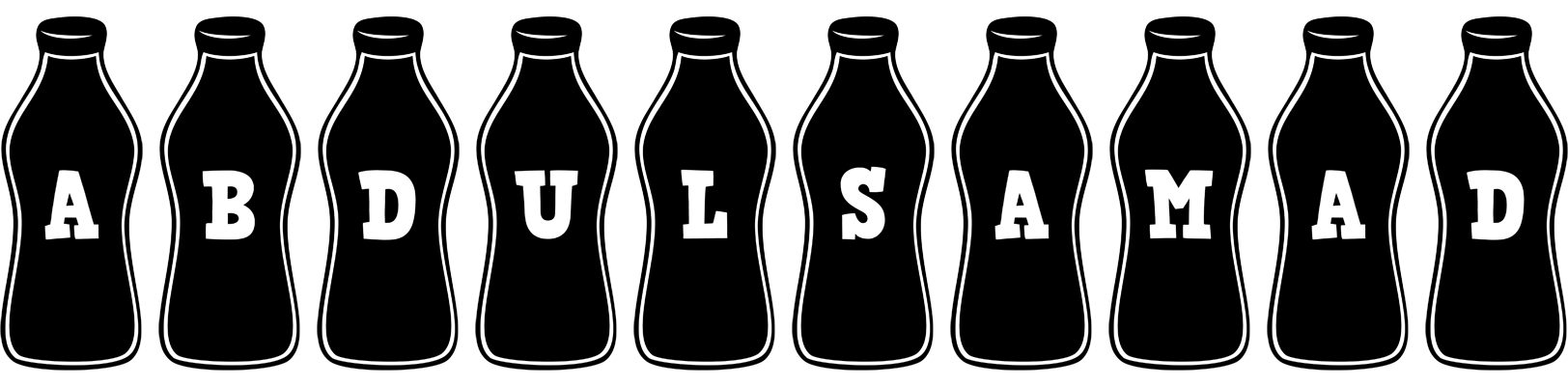 Abdulsamad bottle logo