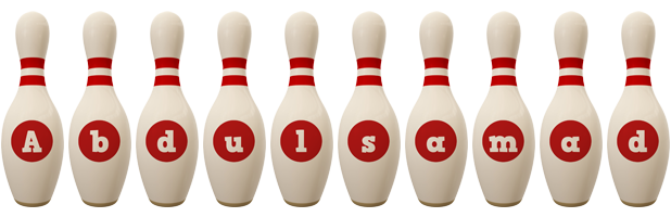 Abdulsamad bowling-pin logo