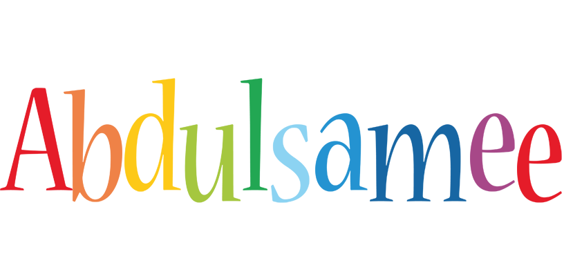 Abdulsamee birthday logo