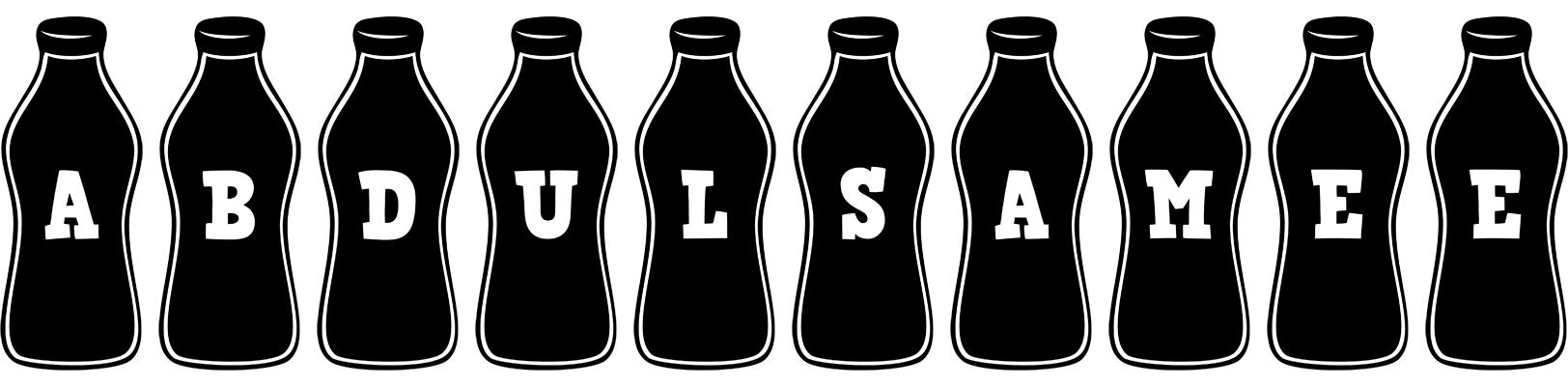 Abdulsamee bottle logo