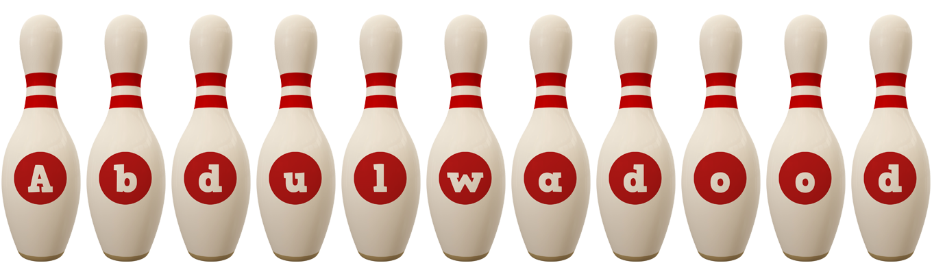 Abdulwadood bowling-pin logo